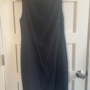 Theory Navy Midi Dress